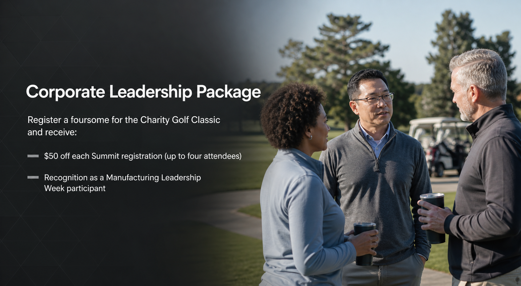 Corporate Leadership Package for Charity Golf Classic Registration